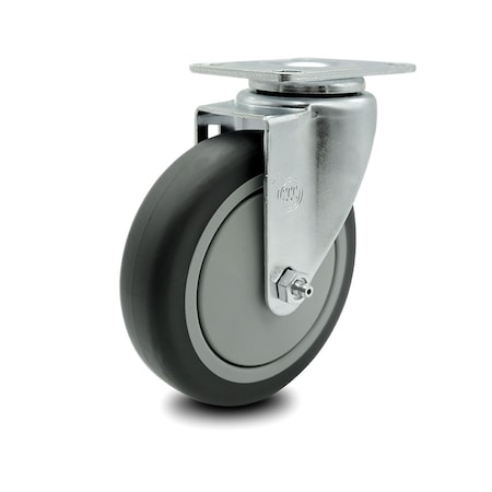 5 Inch Thermoplastic Rubber Wheel Swivel Top Plate Caster